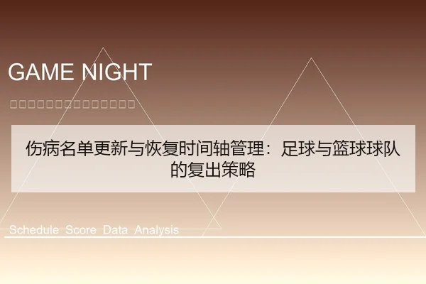 伤病名单更新与恢复时间轴管理：足球与篮球球队的复出策略